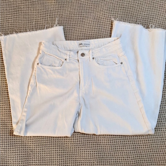 Wide Leg White Jeans - ZARA - Picture 2 of 4